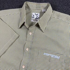Vintage Southpole Button Up Windowpane Plaid Men's XL Short Sleeve Y2K Hip-Hop